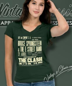 Bruce Springsteen Vintage V Neck TShirt