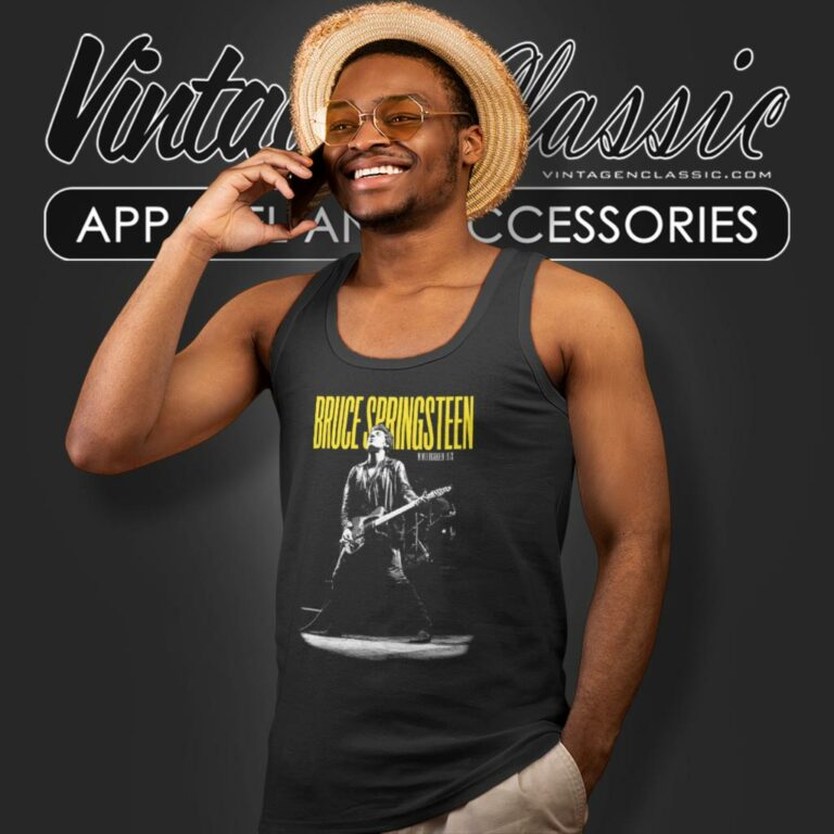 Bruce Springsteen Winterland Ballroom Guitar Tank Top Racerback Bruce Springsteen Winterland Ballroom Guitar Tank Top Racerback