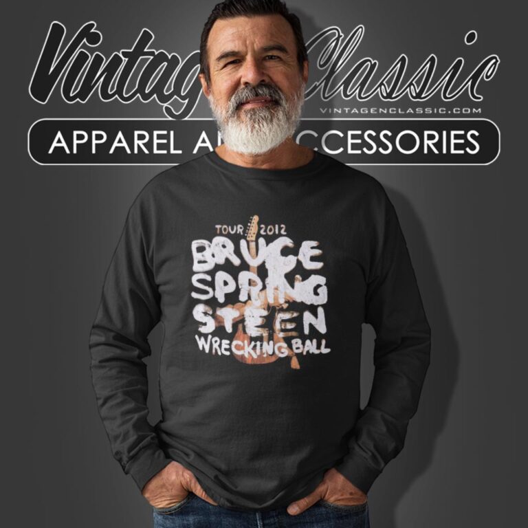 Bruce Springsteen Wrecking Ball Long Sleeve Tee 1 Bruce Springsteen Wrecking Ball Long Sleeve Tee 1