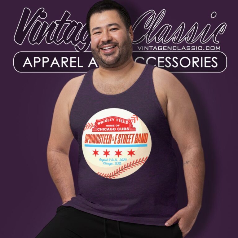Bruce Springsteen Wrigley Field Tank Top Racerback 1 Bruce Springsteen Wrigley Field Tank Top Racerback 1