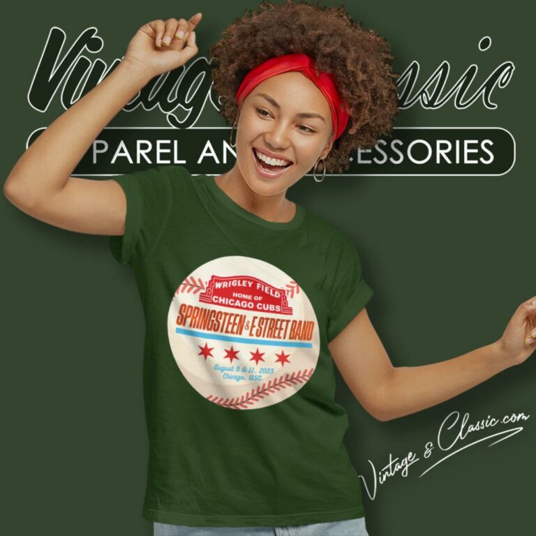 Bruce Springsteen Wrigley Field Women T Shirt 1 Bruce Springsteen Wrigley Field Women T Shirt 1