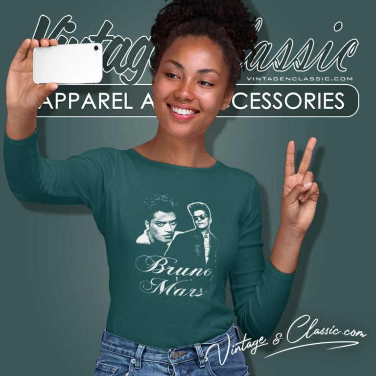 Bruno Mars 1980 Vintage Long Sleeve Tee Bruno Mars 1980 Vintage Long Sleeve Tee