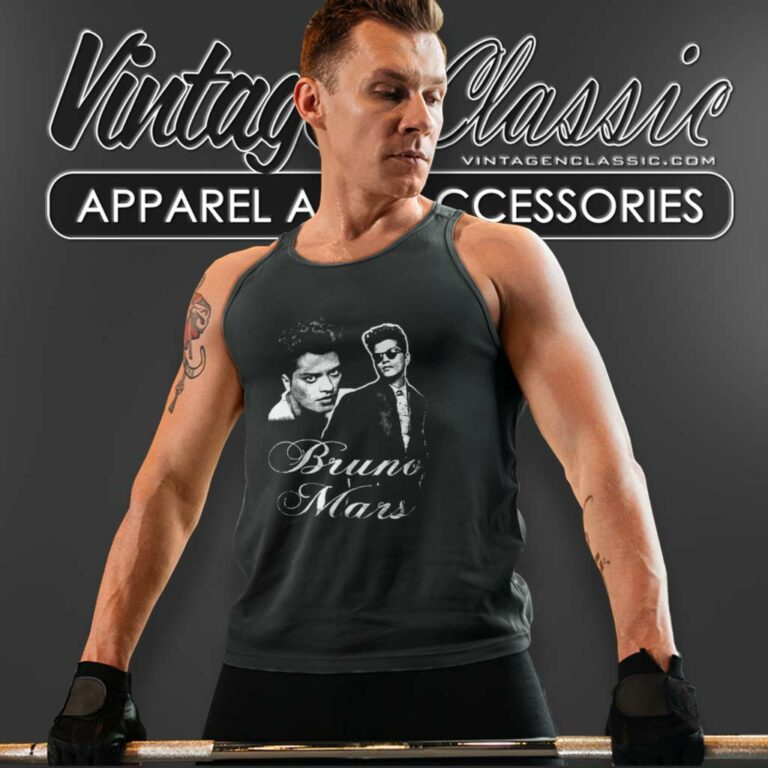 Bruno Mars 1980 Vintage Tank Top Racerback Bruno Mars 1980 Vintage Tank Top Racerback