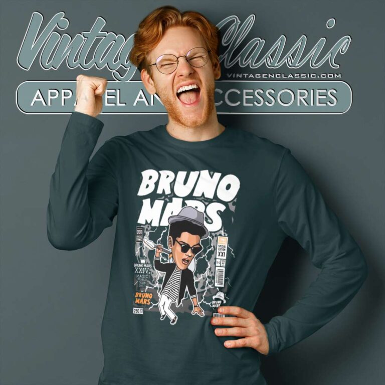 Bruno Mars Comic Tour 2023 Long Sleeve Tee Bruno Mars Comic Tour 2023 Long Sleeve Tee