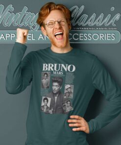 Bruno Mars Music Shirt Bruno Mars Concert 2023 Long Sleeve Tee