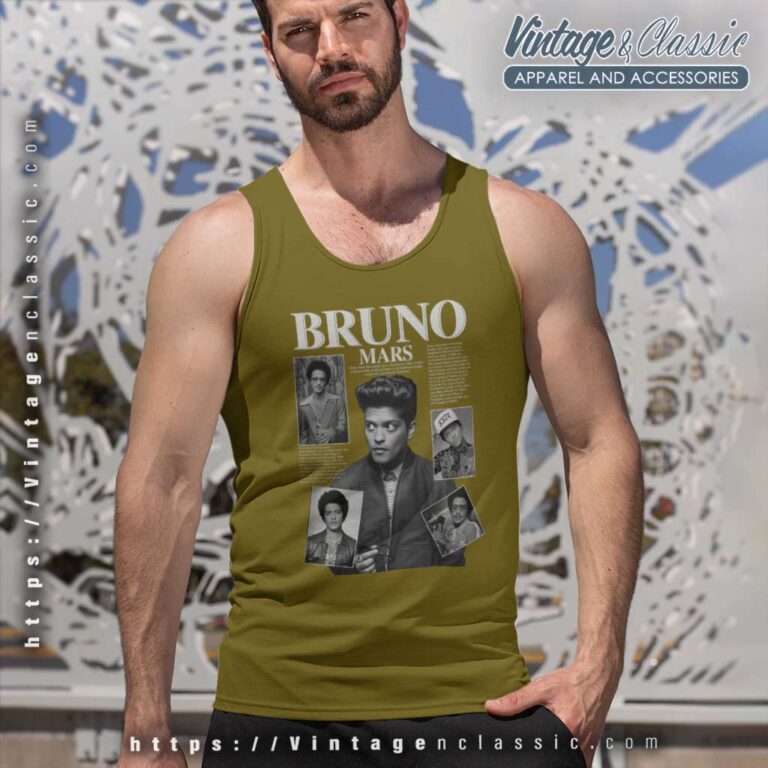 Bruno Mars Music Shirt Bruno Mars Concert 2023 Tank Top Racerback Bruno Mars Music Shirt Bruno Mars Concert 2023 Tank Top Racerback