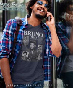 Bruno Mars Music Shirt Bruno Mars Concert 2023 V Neck TShirt