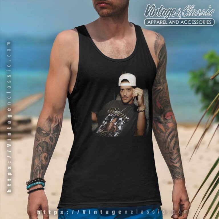 Bruno Mars Silk Sonic Official Tank Top Racerback Bruno Mars Silk Sonic Official Tank Top Racerback