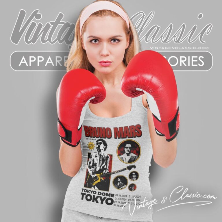 Bruno Mars Tokyo Tour 2024 Tank Top Racerback Bruno Mars Tokyo Tour 2024 Tank Top Racerback