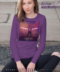 Bruno Mars World Tour 2023 Poster Shirt 6 Bruno Mars World Tour 2023 Poster Long Sleeve Tee