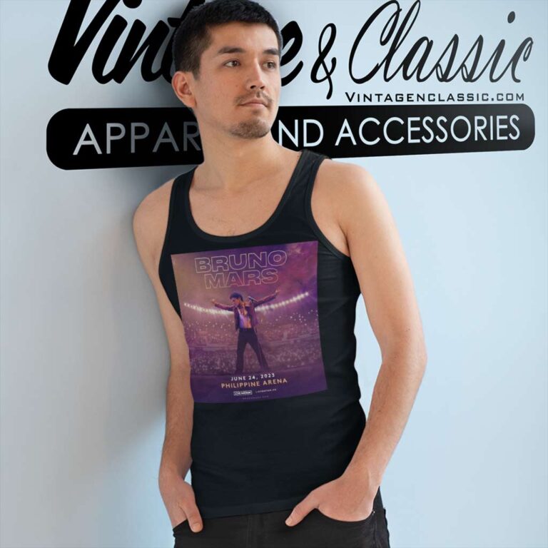 Bruno Mars World Tour 2023 Poster Tank Top Racerback Bruno Mars World Tour 2023 Poster Tank Top Racerback