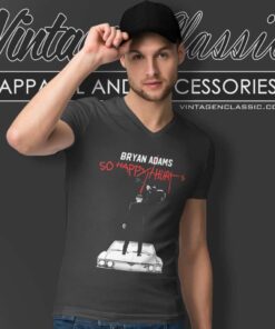 Bryan Adams Tour 2023 Shirt So Happy Hurts 5 Bryan Adams Tour 2023 Shirt So Happy Hurts V Neck TShirt