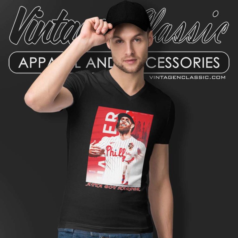 Bryce Harper Atta Boy Harper Shirt Mlb World Series Poster V Neck TShirt Bryce Harper Atta Boy Harper Shirt Mlb World Series Poster V Neck TShirt