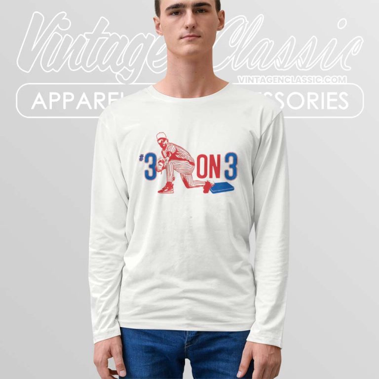 Bryce Harper Philly 3 On 3 Mlb Players Long Sleeve Tee Bryce Harper Philly 3 On 3 Mlb Players Long Sleeve Tee