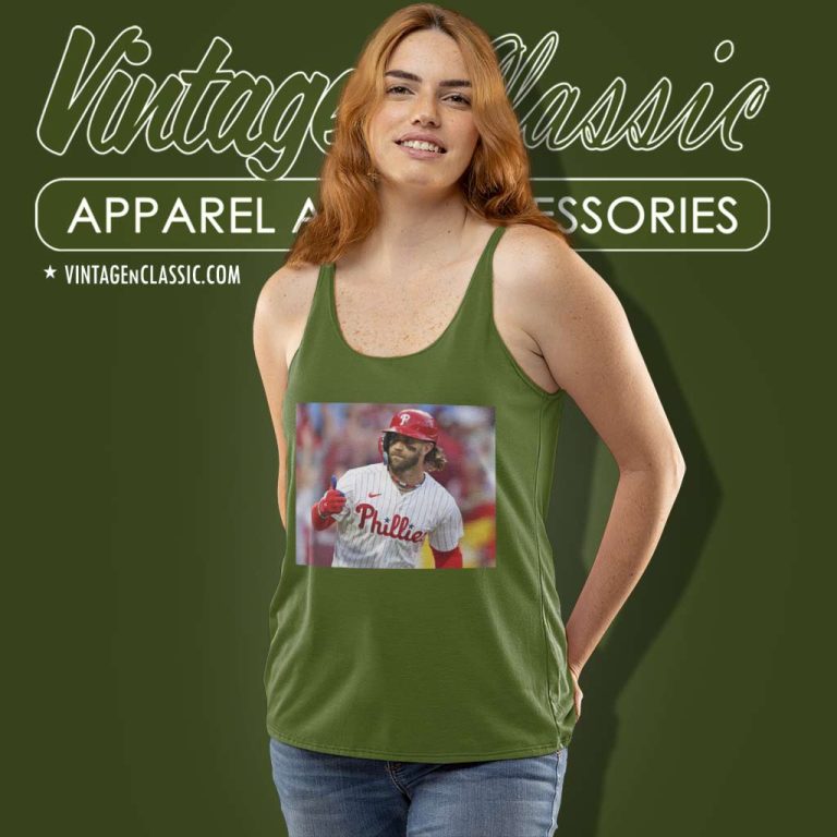 Bryce Harper Shirt Hammering Atlanta In Phillies Game 3 Victory Tank Top Racerback Bryce Harper Shirt Hammering Atlanta In Phillies Game 3 Victory Tank Top Racerback