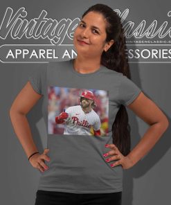 Bryce Harper Shirt Hammering Atlanta In Phillies Game 3 Victory Women TShirt