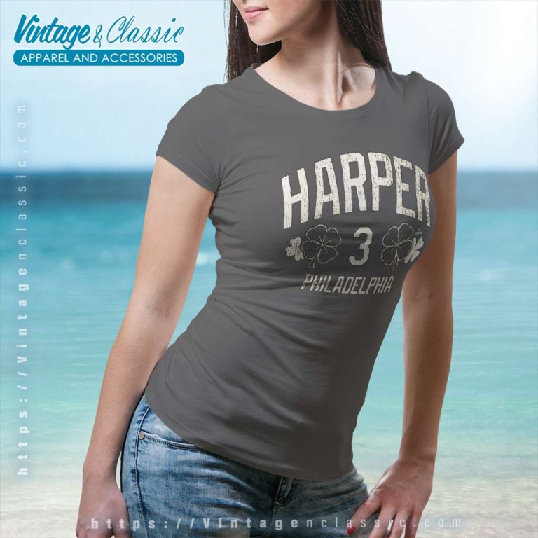 Bryce Harper Shirt Philadelphia Baseball St Patricks Clover Women TShirt Bryce Harper Shirt Philadelphia Baseball St Patricks Clover Women TShirt