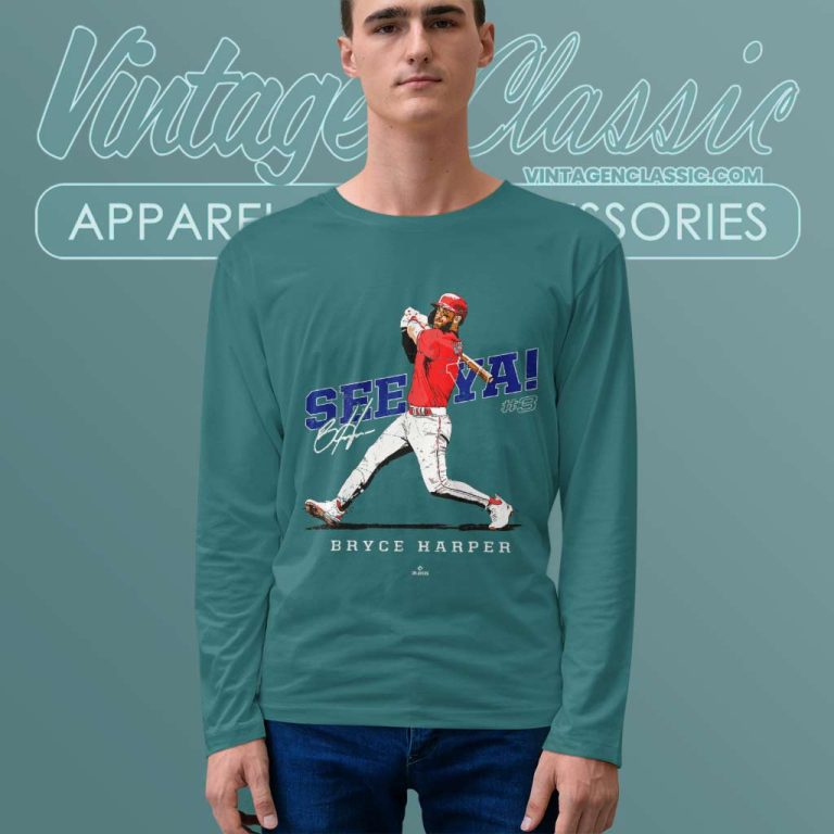 Bryce Harper Shirt Philadelphia Mlbpa Long Sleeve Tee Bryce Harper Shirt Philadelphia Mlbpa Long Sleeve Tee