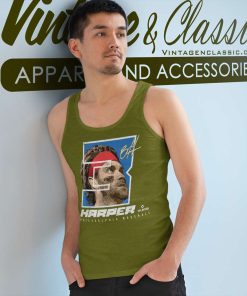 Bryce Harper Shirt Silhouette Bam Bam Philadelphia Tank Top Racerback