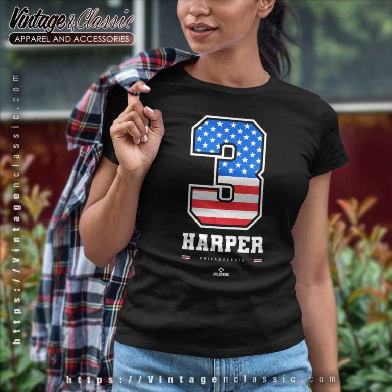 Bryce Harper Shirt Us Flag Number Women TShirt Bryce Harper Shirt Us Flag Number Women TShirt