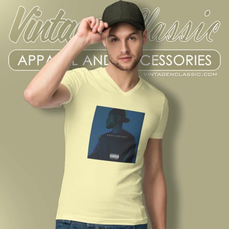 Bryson Tiller Shirt Anniversary New Album V Neck TShirt Bryson Tiller Shirt Anniversary New Album V Neck TShirt