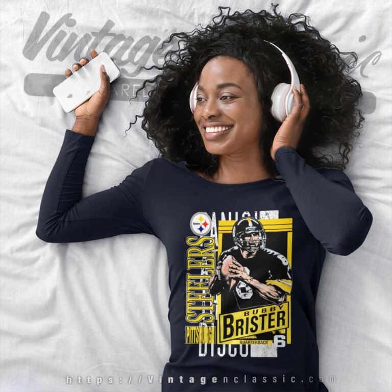 Bubby Brister Quarterback Pittsburgh Steelers Long Sleeve Tee Bubby Brister Quarterback Pittsburgh Steelers Long Sleeve Tee