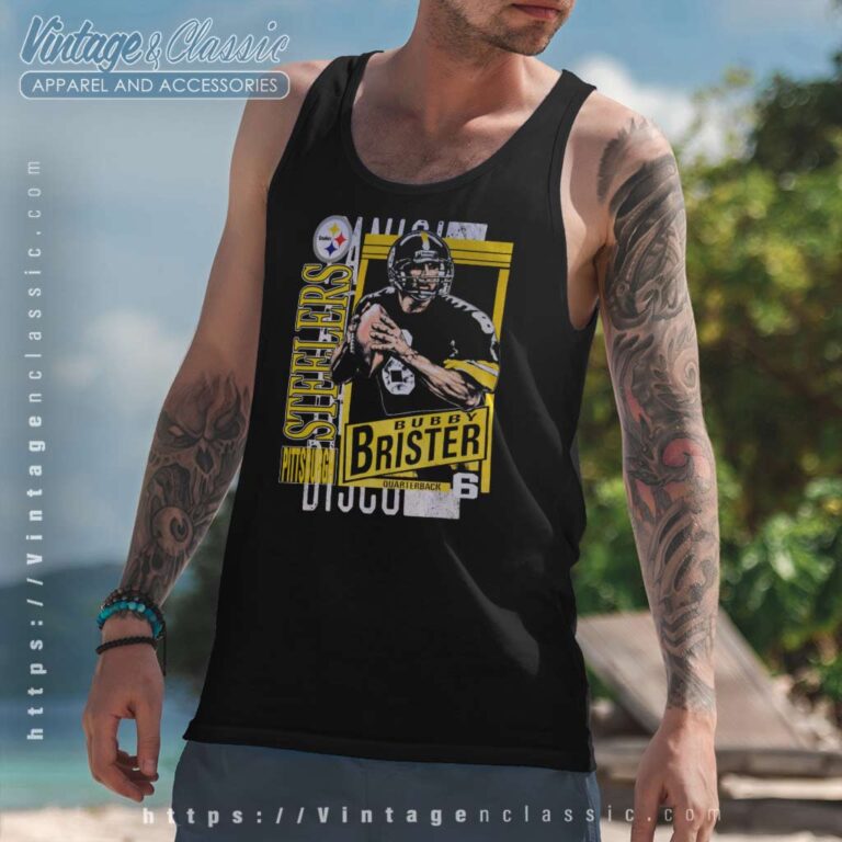 Bubby Brister Quarterback Pittsburgh Steelers Tank Top Racerback Bubby Brister Quarterback Pittsburgh Steelers Tank Top Racerback