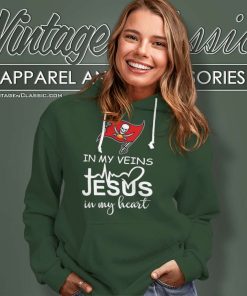 Buccaneers In My Veins Jesus In My Heart Hoodie
