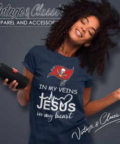 Buccaneers In My Veins Jesus In My Heart Women TShirt