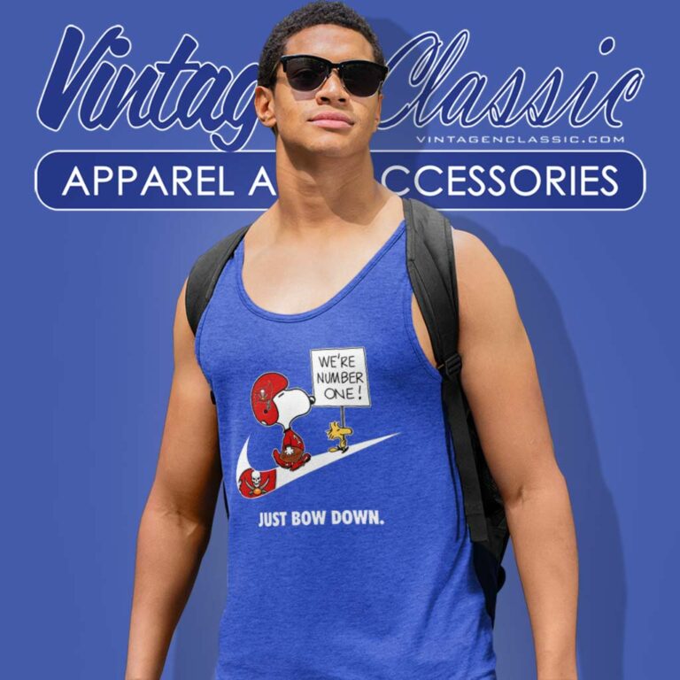 Buccaneers Snoopy Are Number One Shirt Nike Just Bow Down Tank Top Racerback Buccaneers Snoopy Are Number One Shirt Nike Just Bow Down Tank Top Racerback