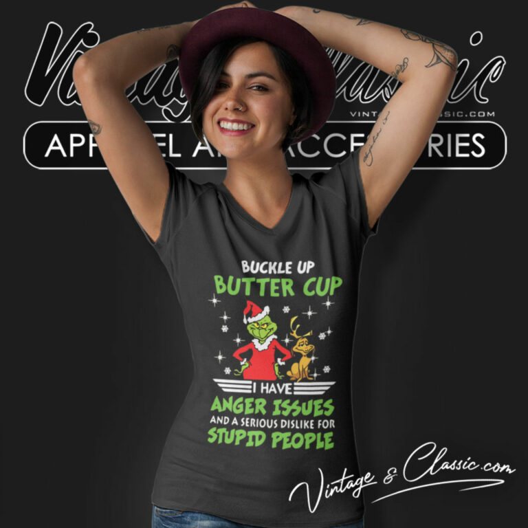 Buckle Up Grinch Christmas V Neck TShirt Buckle Up Grinch Christmas V Neck TShirt