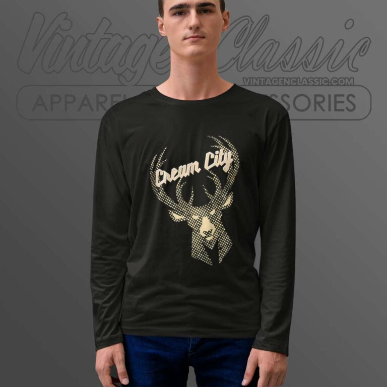 Bucks In Six Cream City Icon Full Milwaukee Bucks Long Sleeve Tee Bucks In Six Cream City Icon Full Milwaukee Bucks Long Sleeve Tee