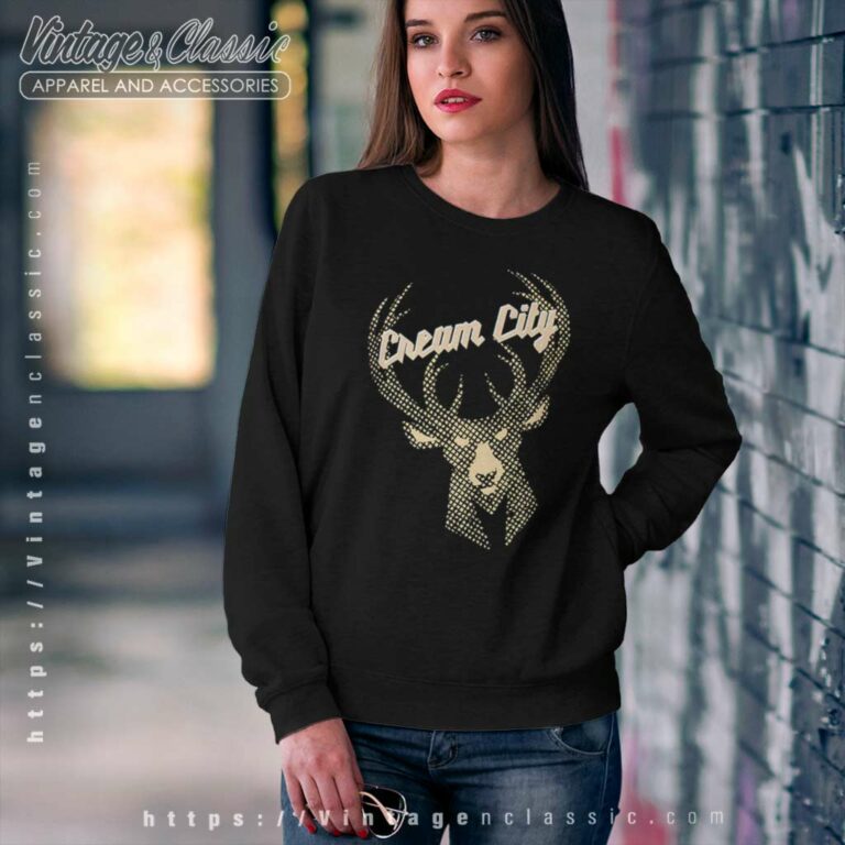 Bucks In Six Cream City Icon Full Milwaukee Bucks Sweatshirt Bucks In Six Cream City Icon Full Milwaukee Bucks Sweatshirt