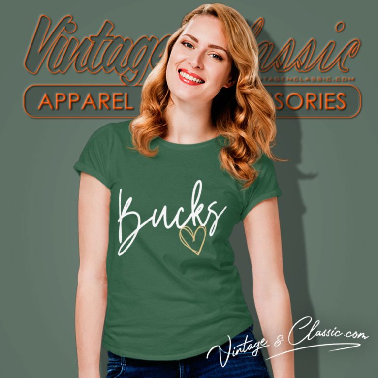 Bucks Love Tee Milwaukee Basketball Inspired Women T Shirt Bucks Love Tee Milwaukee Basketball Inspired Women T Shirt