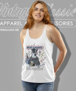 Bud Light Beer Spuds Mackenzie Shirt The Original Party Animal With Class Tank Top Racerback