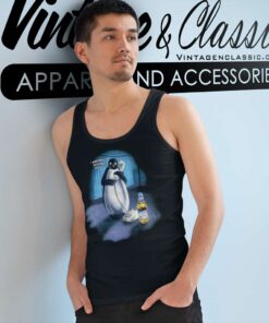 Bud Light Budweiser Beer Drink Penguin Tank Top Racerback