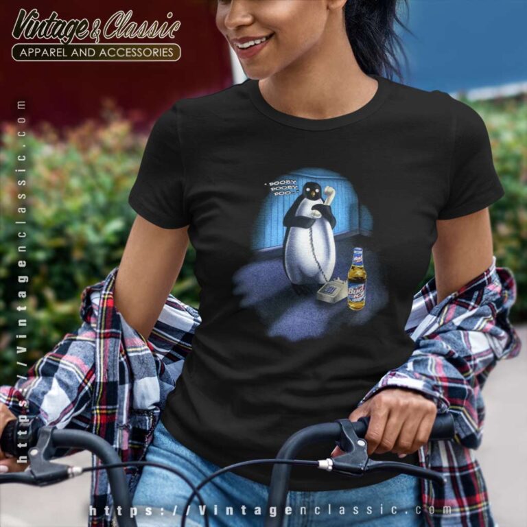 Bud Light Budweiser Beer Drink Penguin Women TShirt Bud Light Budweiser Beer Drink Penguin Women TShirt