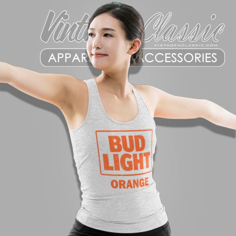 Bud Light Orange Beer Tank Top Racerback Bud Light Orange Beer Tank Top Racerback
