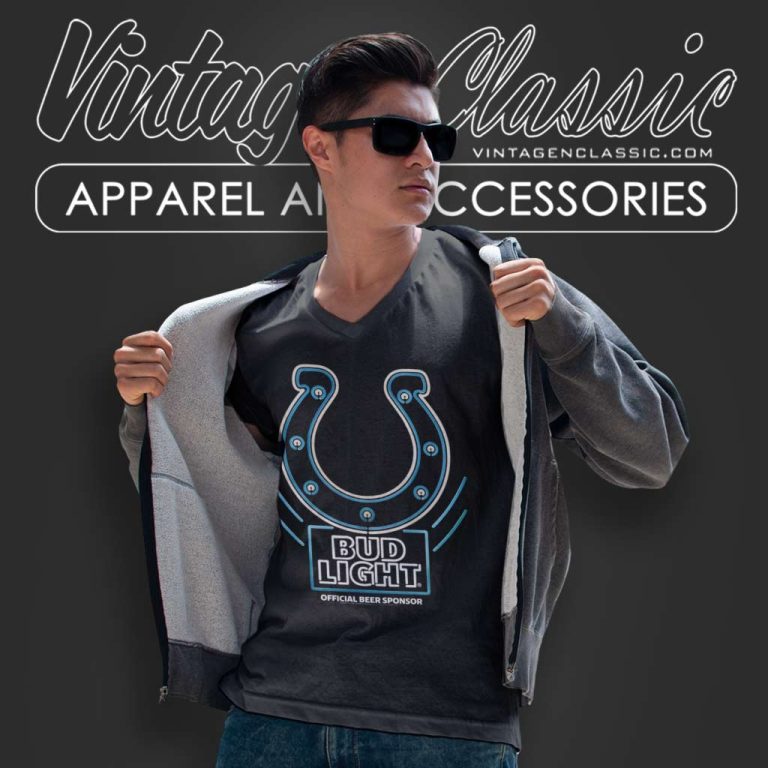 Bud Light X Indianapolis Colts V Neck TShirt Bud Light X Indianapolis Colts V Neck TShirt