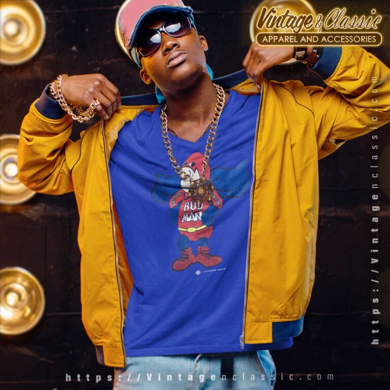 Bud Man Budweiser Anheuser Busch V Neck TShirt Bud Man Budweiser Anheuser Busch V Neck TShirt