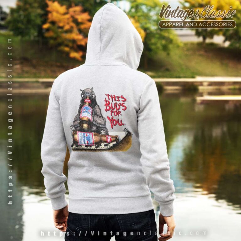 Budweiser Ant Eater For All You Do Hoodie Back Side Budweiser Ant Eater For All You Do Hoodie Back Side