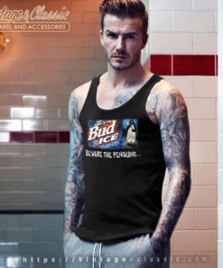 Budweiser Bud Ice Beware The Penguin Tank Top Racerback