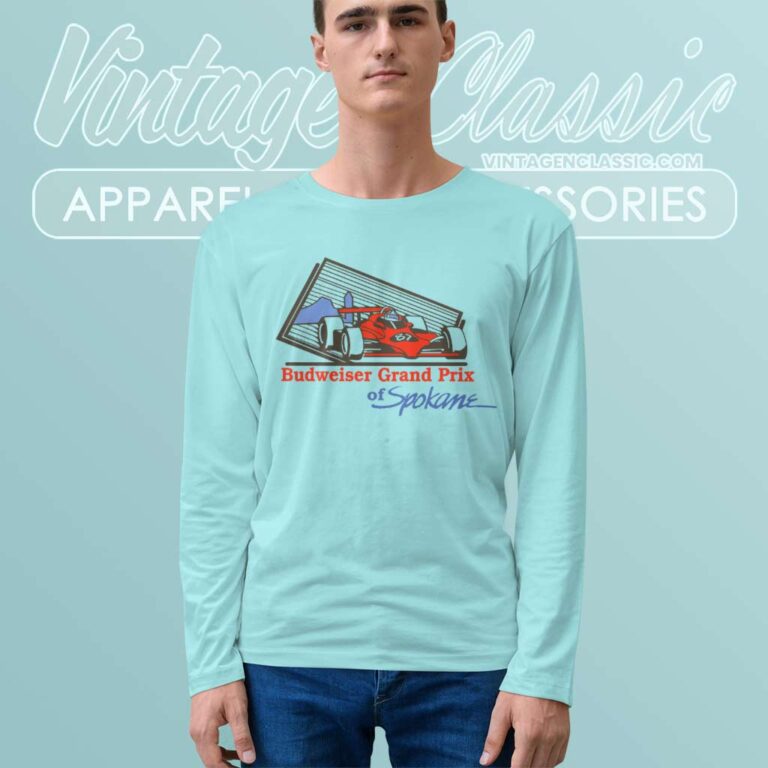 Budweiser Grand Prix Spokane Nascar Long Sleeve Tee Budweiser Grand Prix Spokane Nascar Long Sleeve Tee