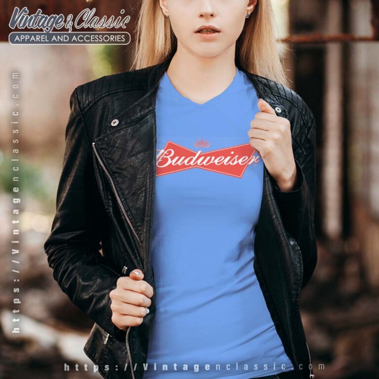 Budweiser King Of Beer Budweiser Logo vneck Budweiser King Of Beer Budweiser Logo vneck