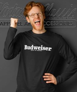Budweiser King Of Beer Logo Long Sleeve Tee