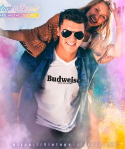 Budweiser King Of Beer Logo V Neck TShirt