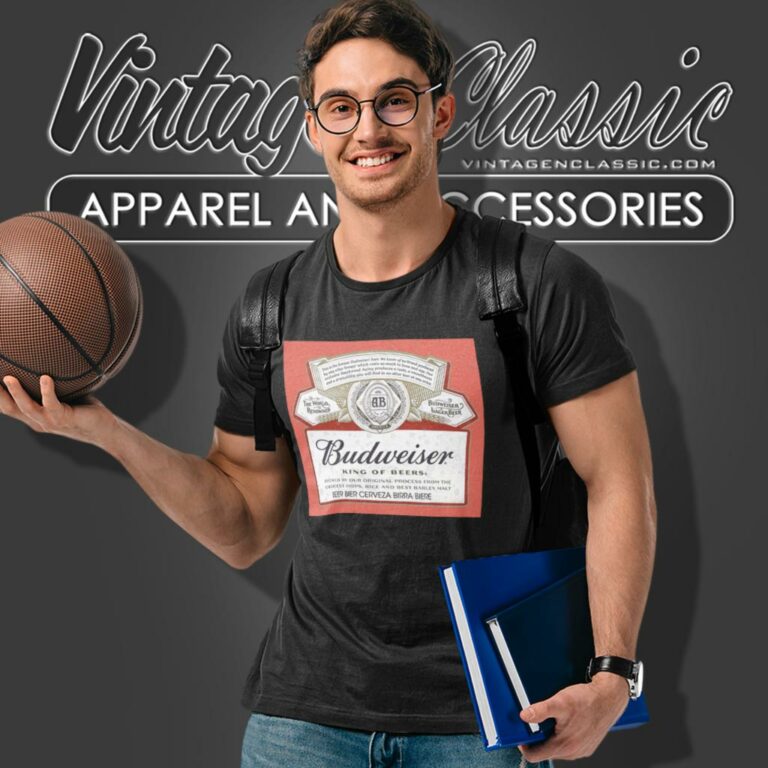 Budweiser King Of Beers Label T Shirt Budweiser King Of Beers Label T Shirt