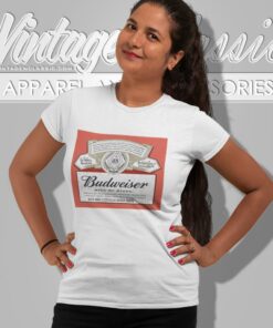 Budweiser King Of Beers Label Shirt 5 Budweiser King Of Beers Label Women T Shirt