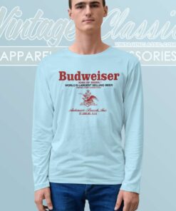 Budweiser King Of Beers Logo Long Sleeve Tee