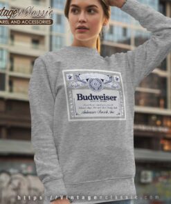Budweiser Label Anheuser Busch Sweatshirt
